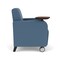 Lesro Siena Lounge Reception Guest Chair W/ Swivel Tablet, 27 in W 29.5 in L 32.5 in H SN1101 - alternate 3